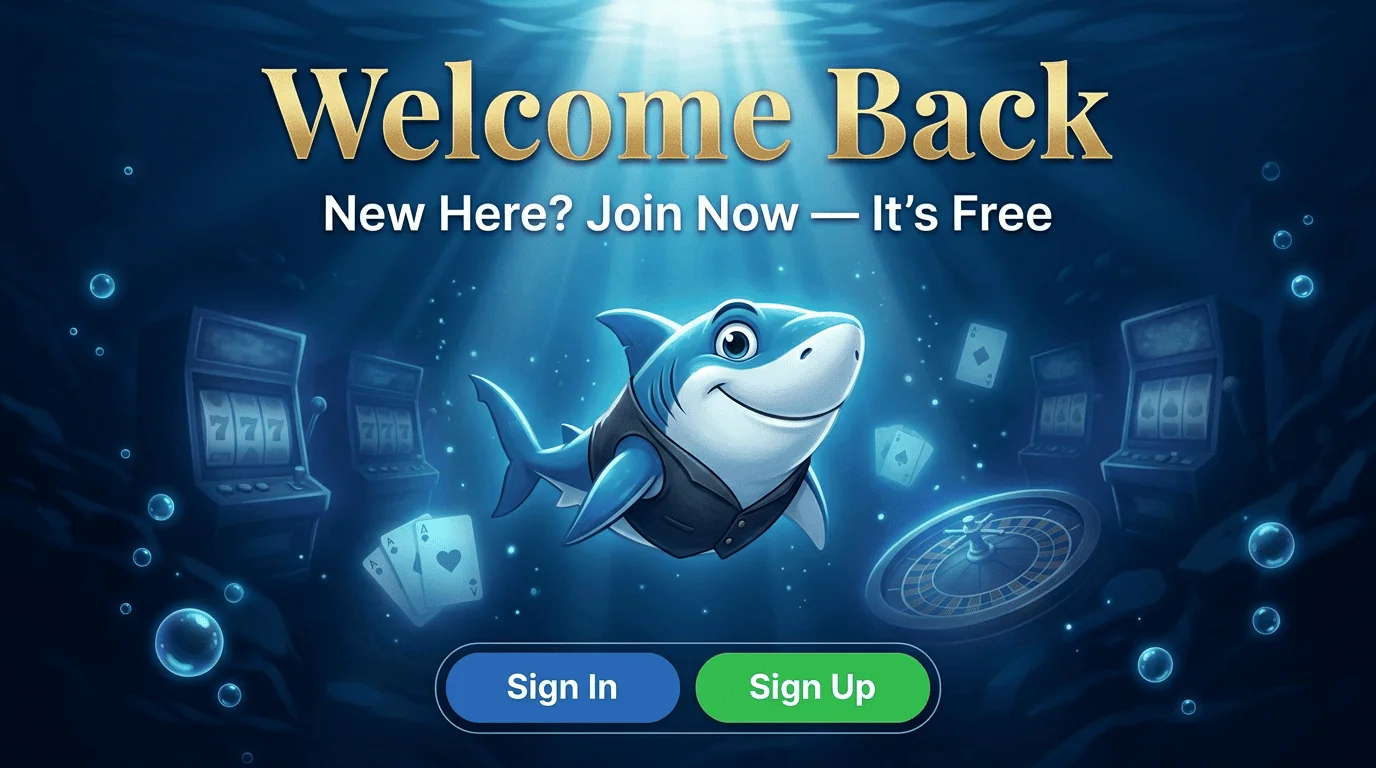 Winshark Canada sign in page for registered players