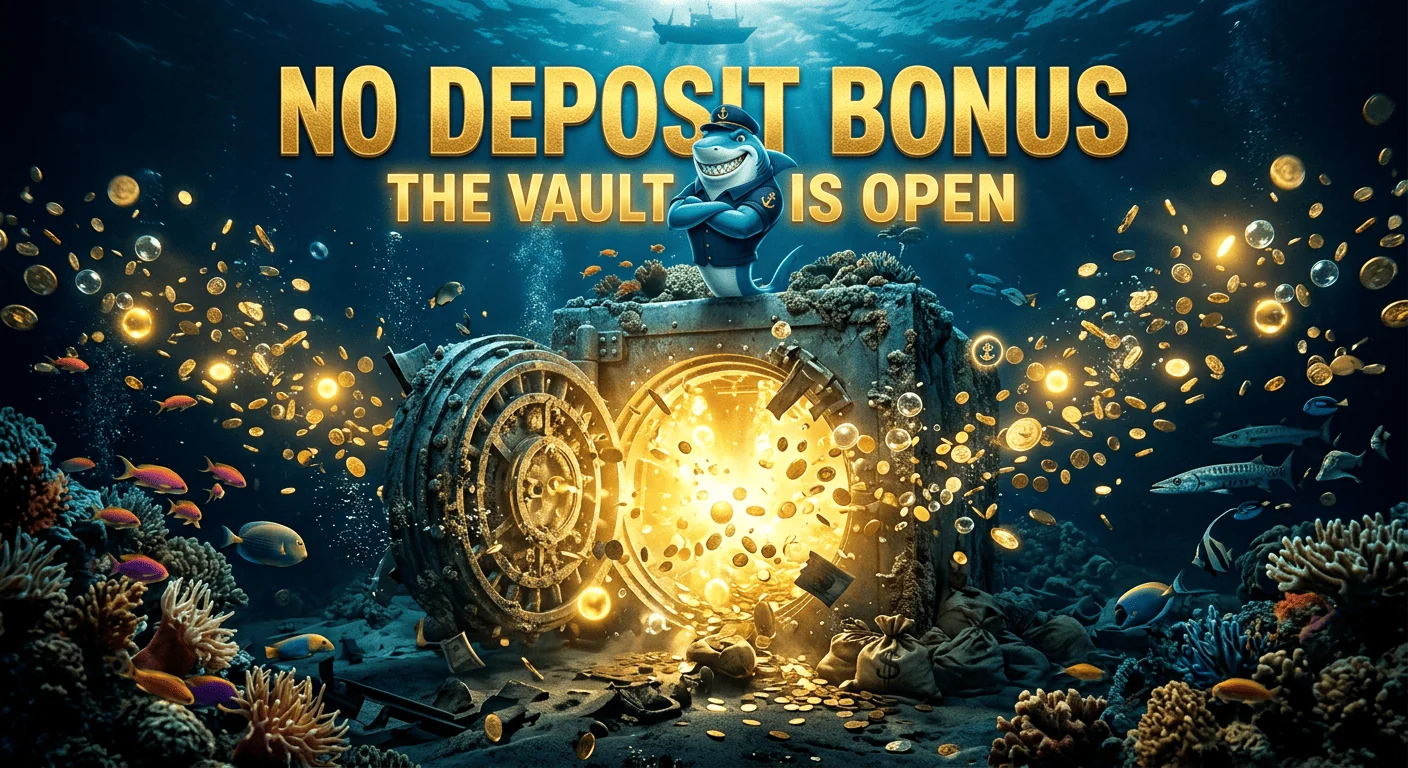 Winshark Canada no deposit free spins bonus screen